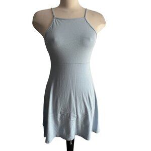 Copper Key Womens Mini Cotton Summer Dress Sz Small Womens Light Blue Sleeveless
